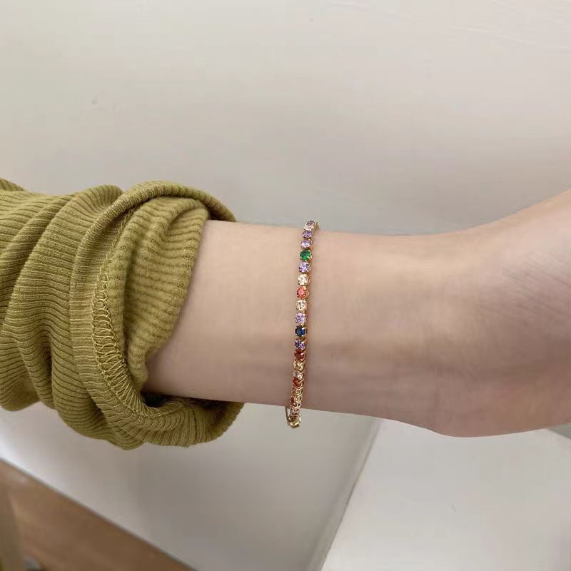 Wholesale titanium steel female niche all-match light luxury high-end lovers bracelet